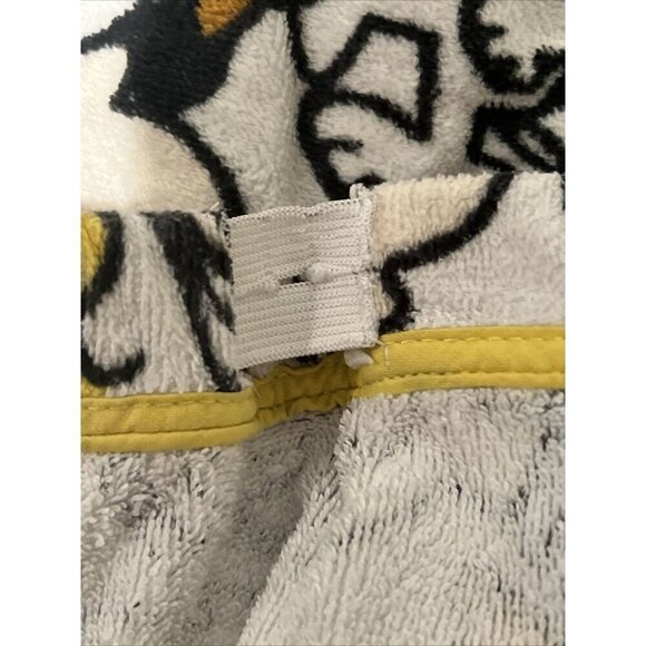 Benetton Towel Wrap Spa Elastic Button Tie Peanuts Charlie Brown Linus Lucy - Picture 7 of 7